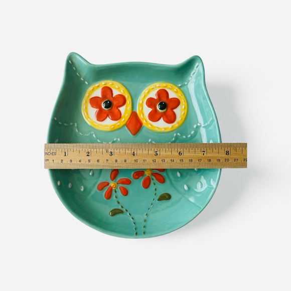 Owl Shaped Ceramic Plate - Picture 6 of 6